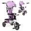 Folding Tricycle Baby Stroller with Reversible Seat - Pink