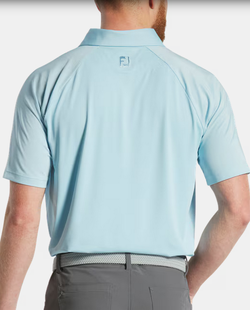 Polo de golf liso con mezcla de texturas FootJoy