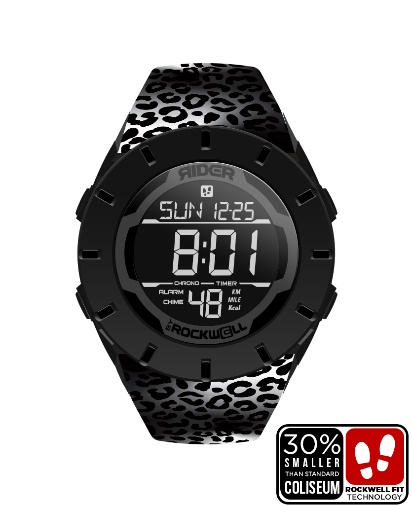 Coliseum Fit™ Forum - Cheetah Edition (Phantom Black) Timepiece - Korvel