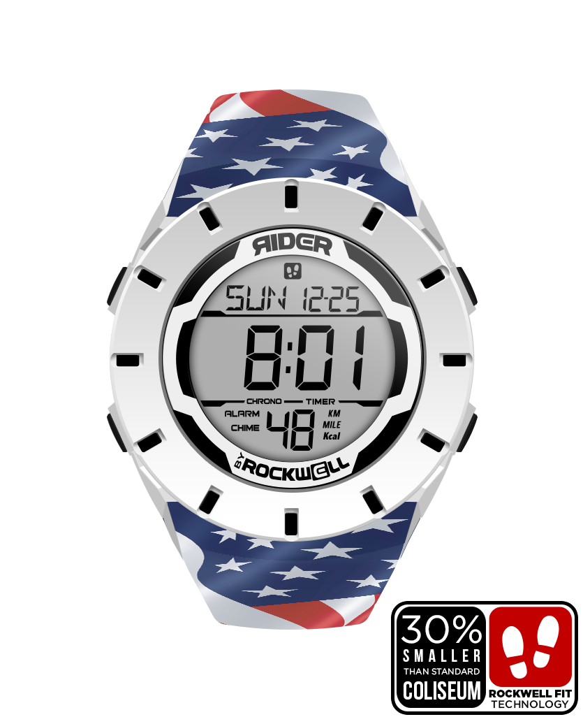 Coliseum Fit™ Forum - Patriot Edition (White/Black) Timepiece - Korvel