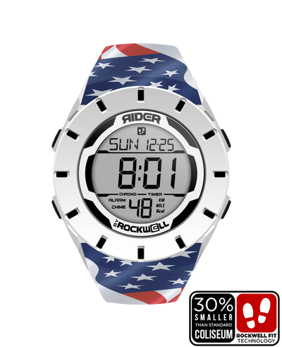 Coliseum Fit™ Forum - Patriot Edition (White/Black) Timepiece - Korvel