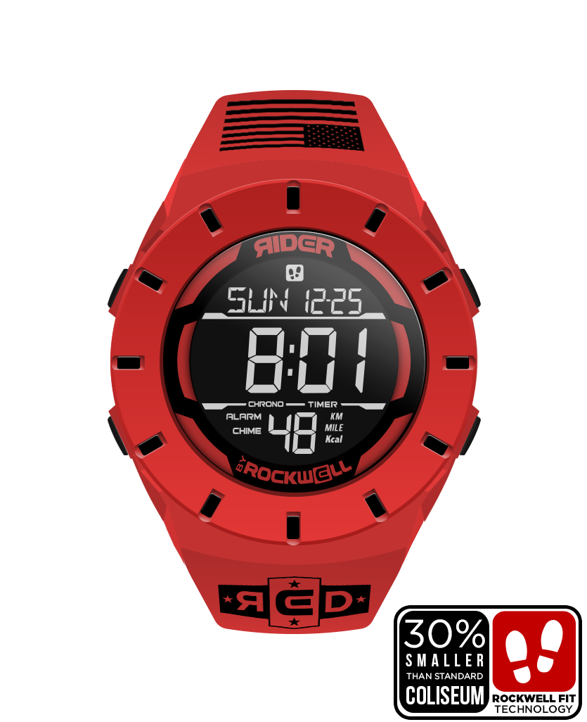 Coliseum Fit™ Forum - R.E.D. Edition (Red/Black) Timepiece - Korvel