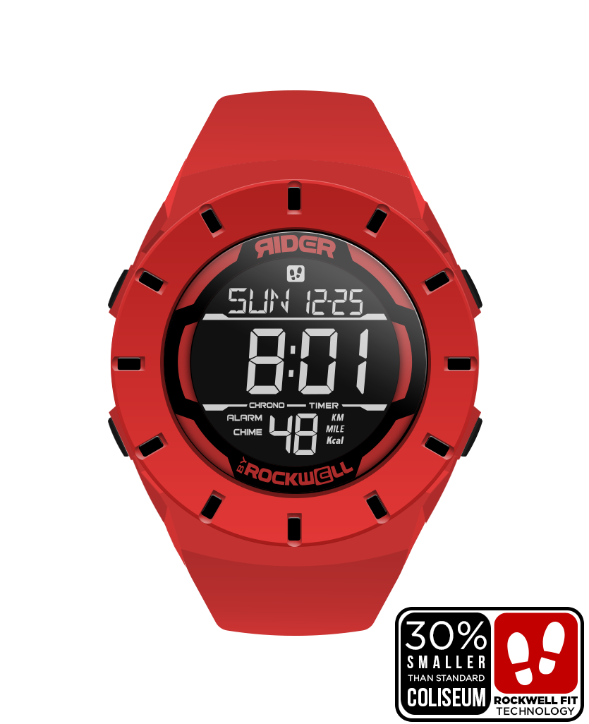 Coliseum Fit™ Forum Watch (Red/Black) - Unleash Your Inner Gladiator - Korvel