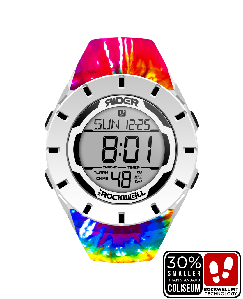 Coliseum Fit™ Forum - Samadelic Tie-Dye Edition Watch (White/Black) - Korvel