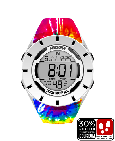 Coliseum Fit™ Forum - Samadelic Tie-Dye Edition Watch (White/Black) - Korvel