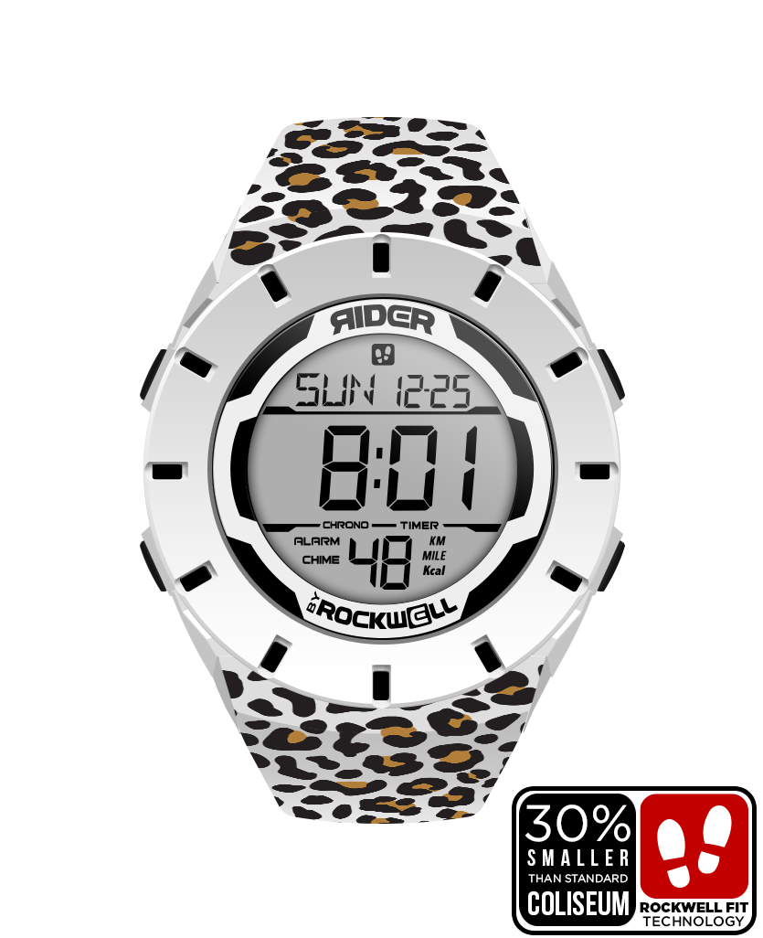 Coliseum Fit™ Forum - Cheetah Edition (White/Black) Adventure Watch - Korvel