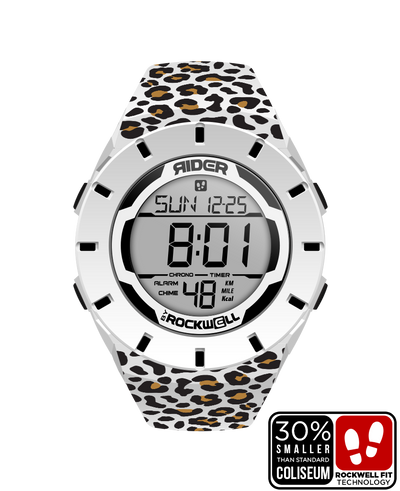 Coliseum Fit™ Forum - Cheetah Edition (White/Black) Adventure Watch - Korvel