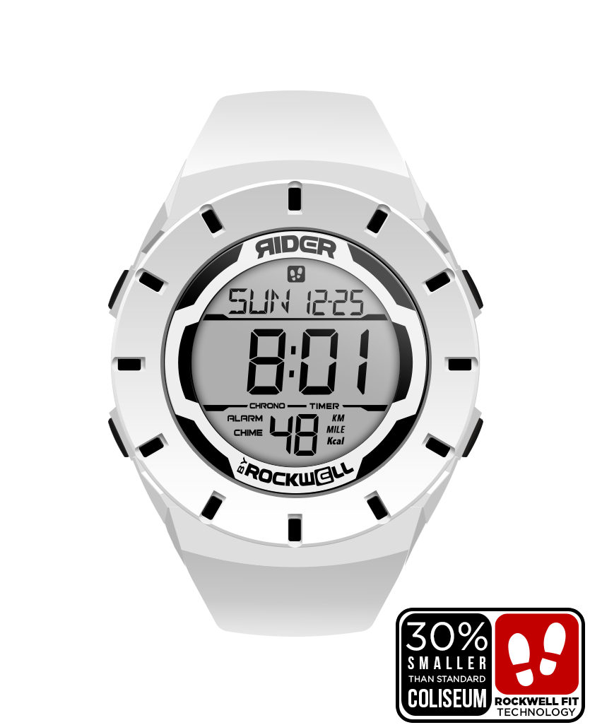 Coliseum Fit™ Forum Watch (White/Black) - Conquer Time - Korvel