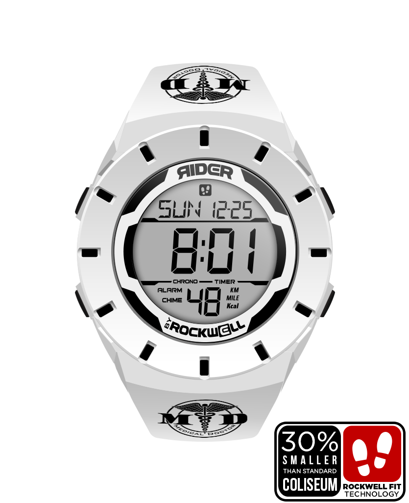 Coliseum Fit™ Forum - MD Edition (White/Black) Timepiece - Korvel