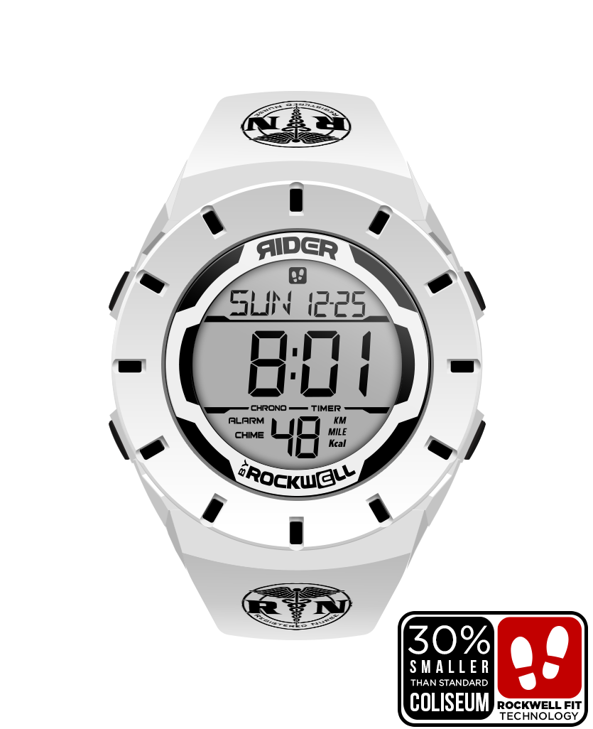 Coliseum Fit™ Forum - RN Edition (White/Black) Timepiece - Korvel