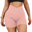 Shorts de Yoga Sin Costuras de Cintura Alta para Mujeres