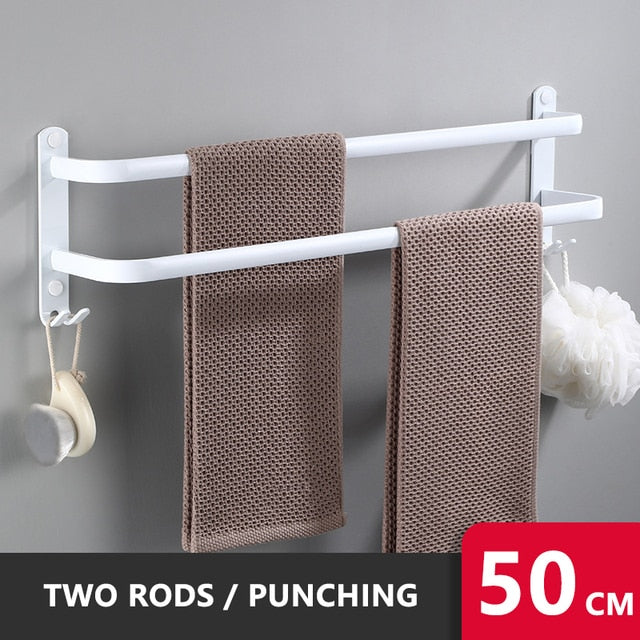 Soporte de Toallas Autoadhesivo - Organizador de Baño Premium