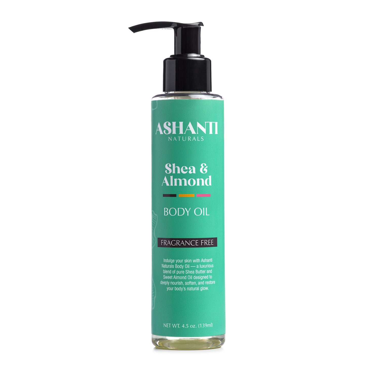 ACEITES CORPORAL ASHANTI NATURALS de Karité y Almendra Dulce - Sin Fragancia