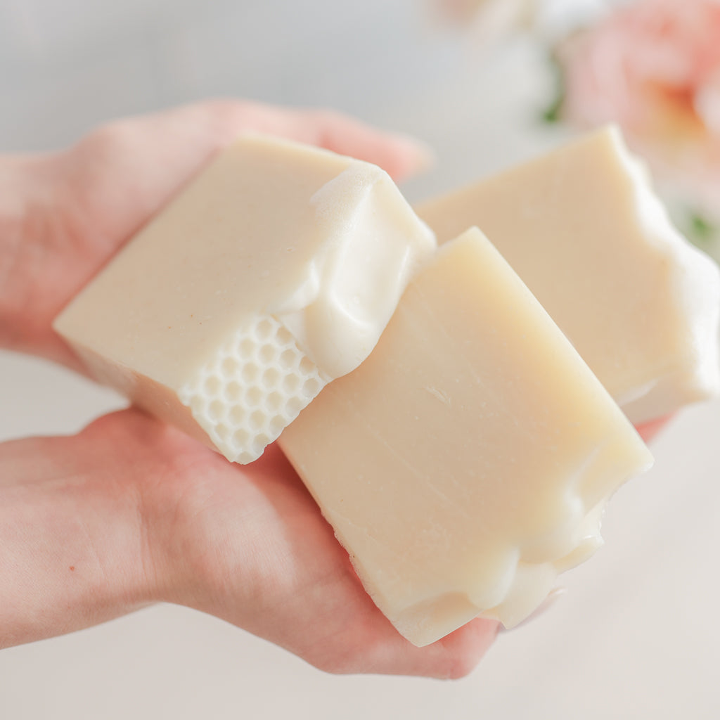 Fragrance Free Handmade Tallow & Goat Milk Soap Bar Trio