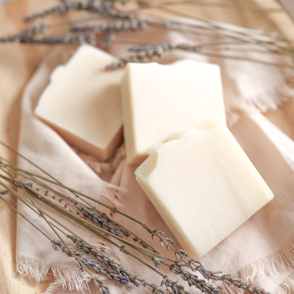 Fragrance Free Handmade Tallow & Goat Milk Soap Bar Trio