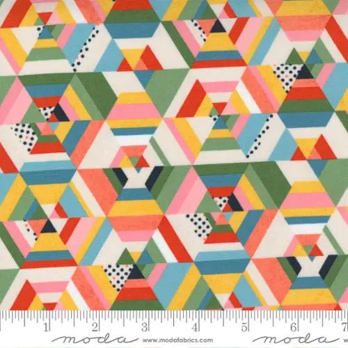 Frankie Kaleidoscope Pearl Multi Fabric - 44"/45" Per Yard