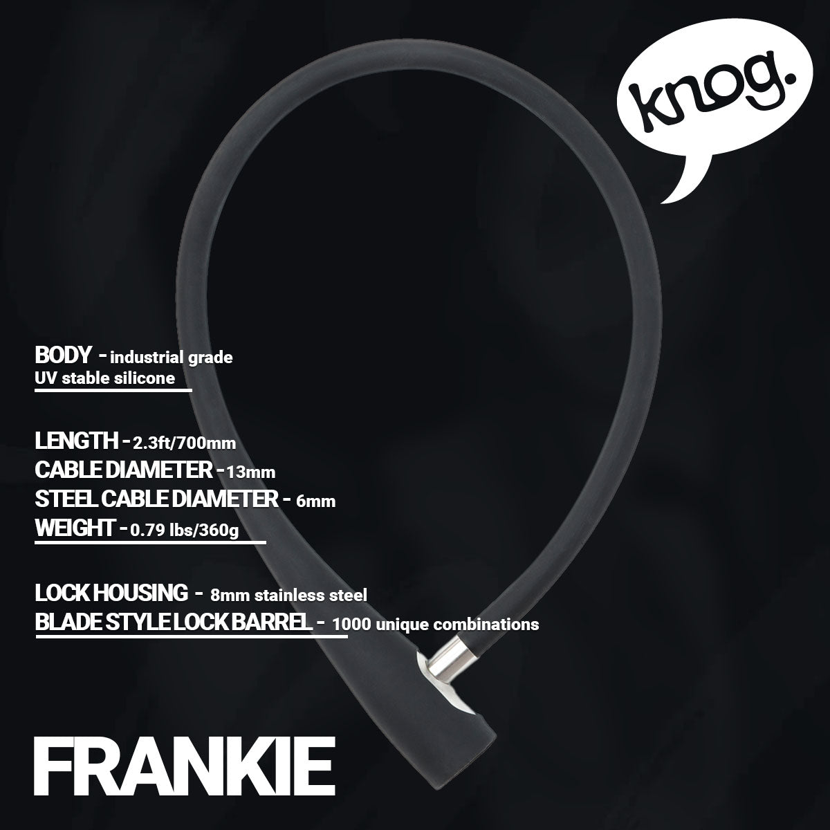 Knog - Frankie Cable Lock - Korvel