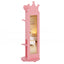 Armoire à bijoux pour enfants en miroir debout rose