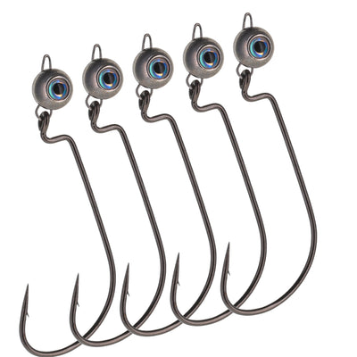 Reaction Tackle Tungsten Swing Jig Heads - 5-Pack