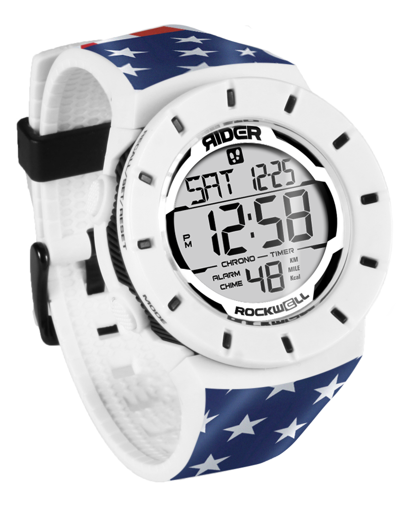 Coliseum Fit™ Forum - Patriot Edition (White/Black) Timepiece - Korvel