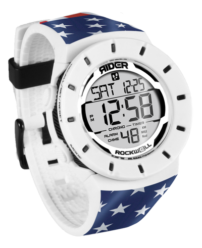 Coliseum Fit™ Forum - Patriot Edition (White/Black) Timepiece - Korvel
