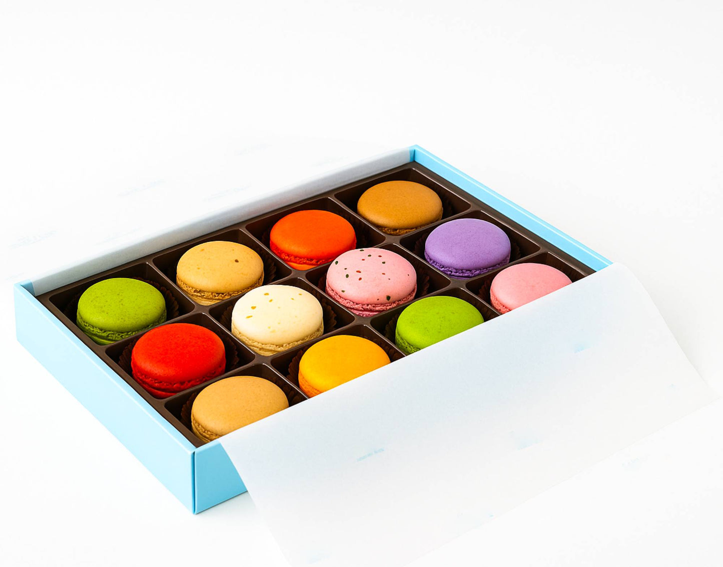Macarons Français Andy Anand - Boîte Cadeau de 12 Pièces, Sans Gluten