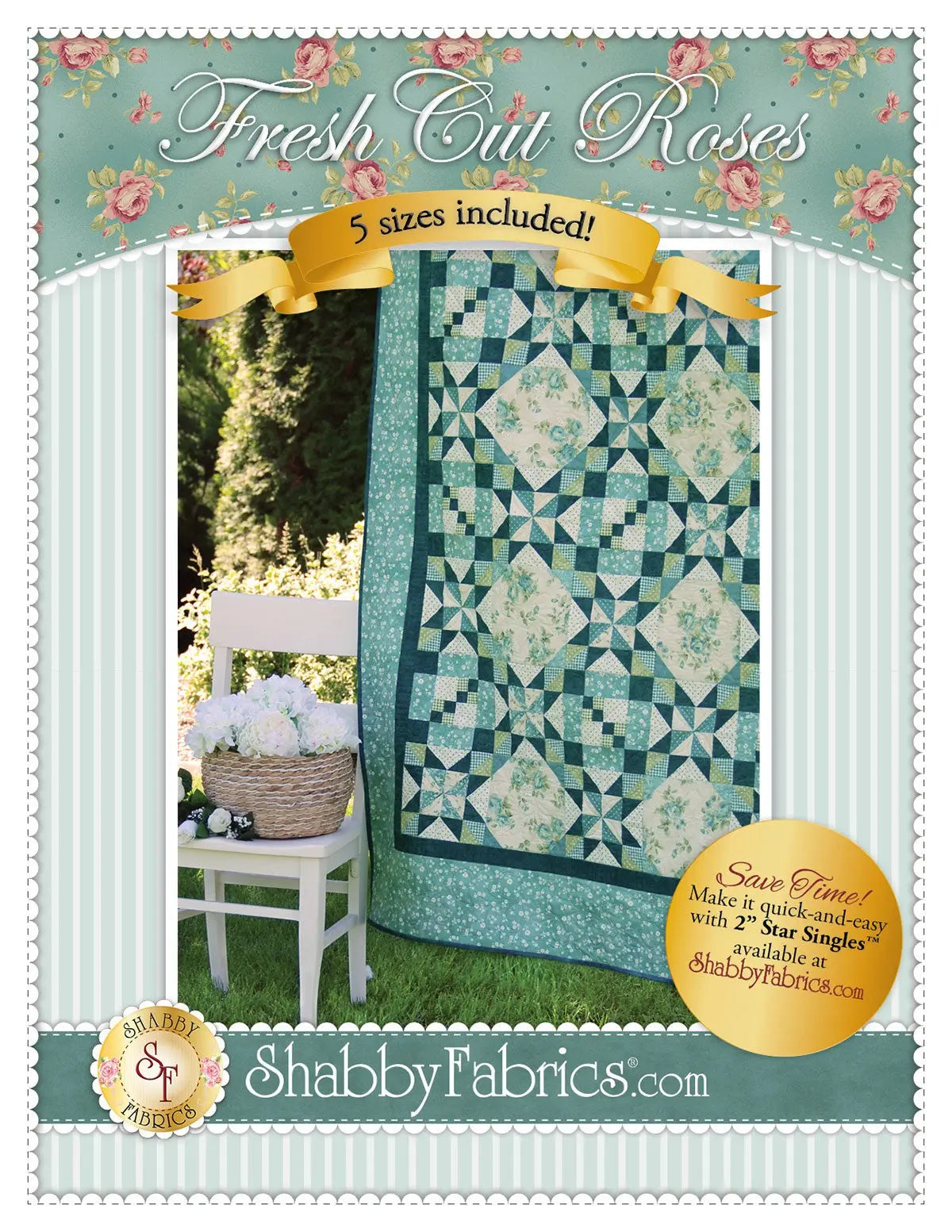 Fresh Cut Roses Quilt - Elegant Floral Design