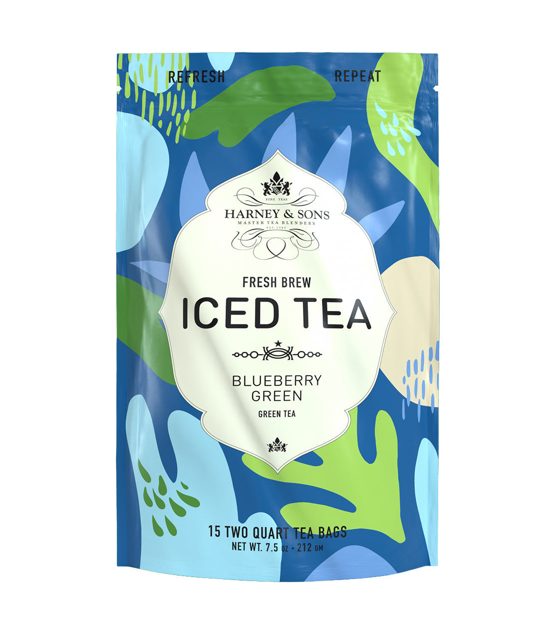 Té Helado Verde de Arándano Fresco