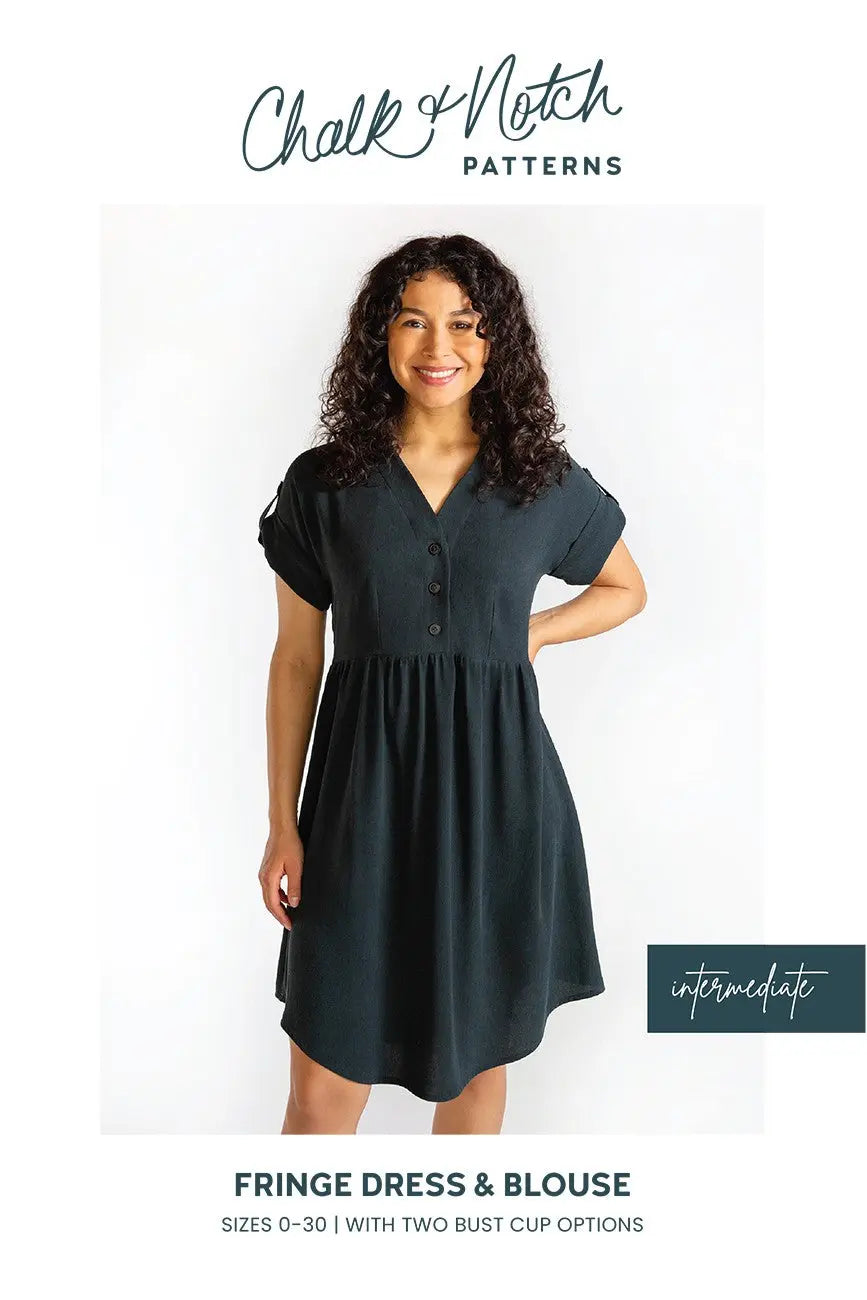 Patrón de Costura Impreso Fringe para Vestidos y Blusas