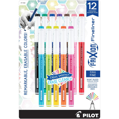 Frixion Fineliner 12-Pack in Assorted Colors