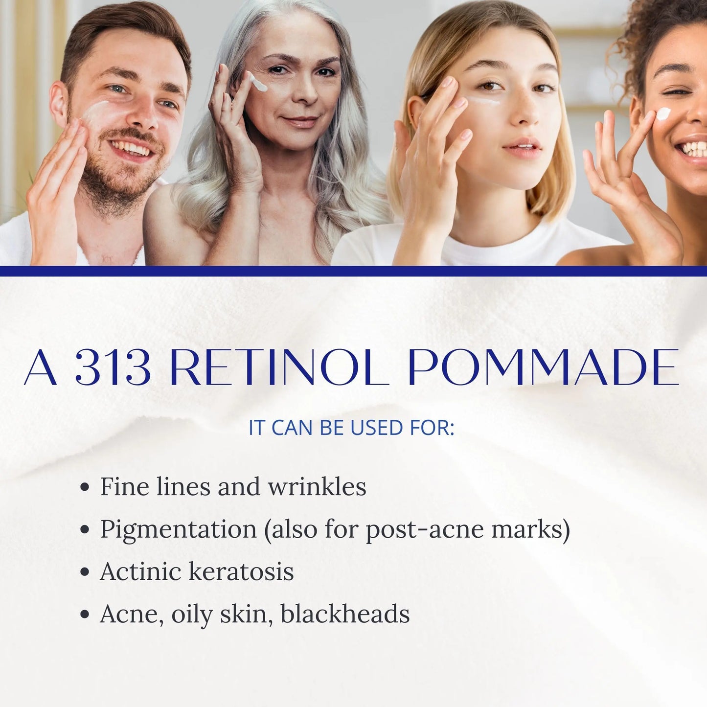 Crema Nocturna A313 Retinol Pommade para el Cuidado de la Piel