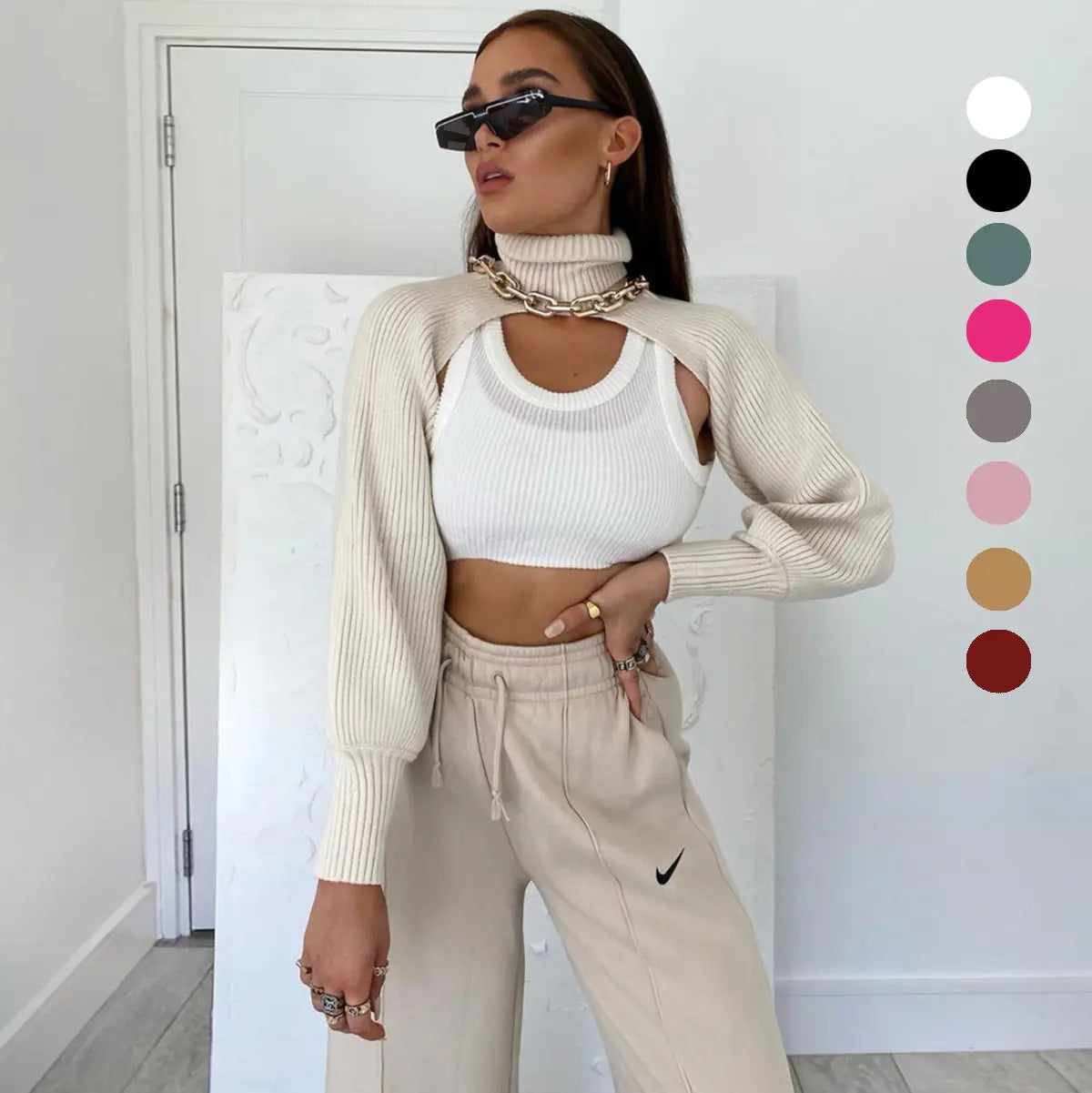 Manteau en Tricot Chic et Confortable pour Toutes les Saisons