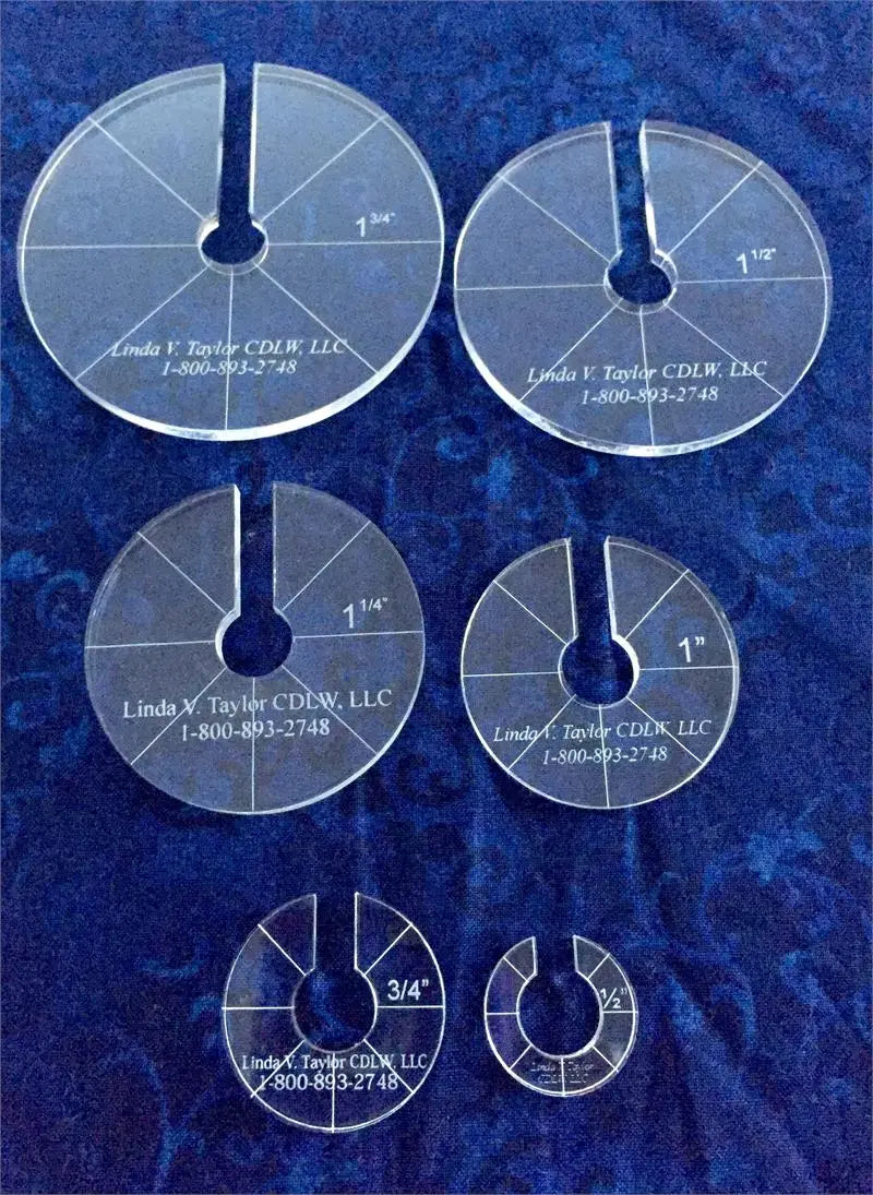 Juego de Plantillas de Círculo Crosshatch para Manualidades de Precisión