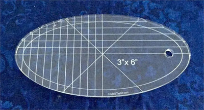 Gabarit ovale premium 3" x 6" pour un design sans effort