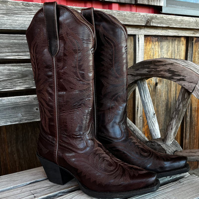 Ariat Women's Brown Mahogany Pointed Toe Boots - Korvel