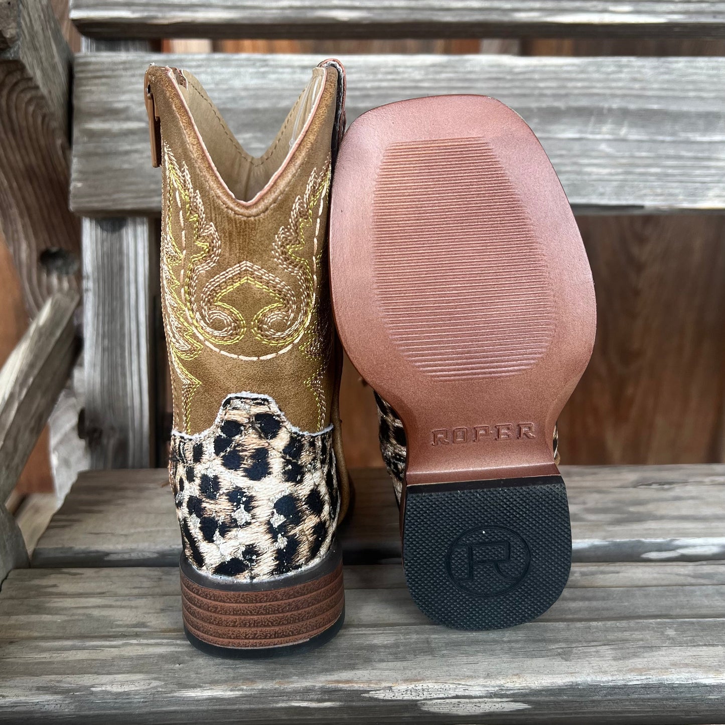 Vibrant Leopard Print Boots for Girls | Roper - Korvel