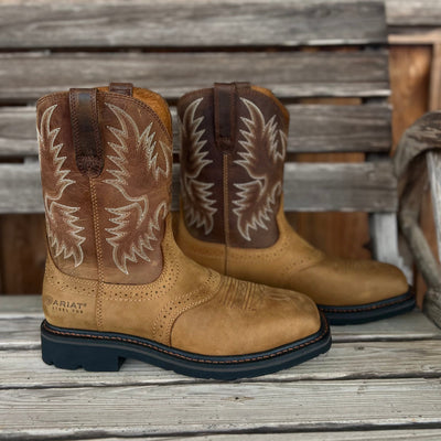 Ariat Men's Sierra Steel Toe Work Boots - Durable & Comfortable - Korvel