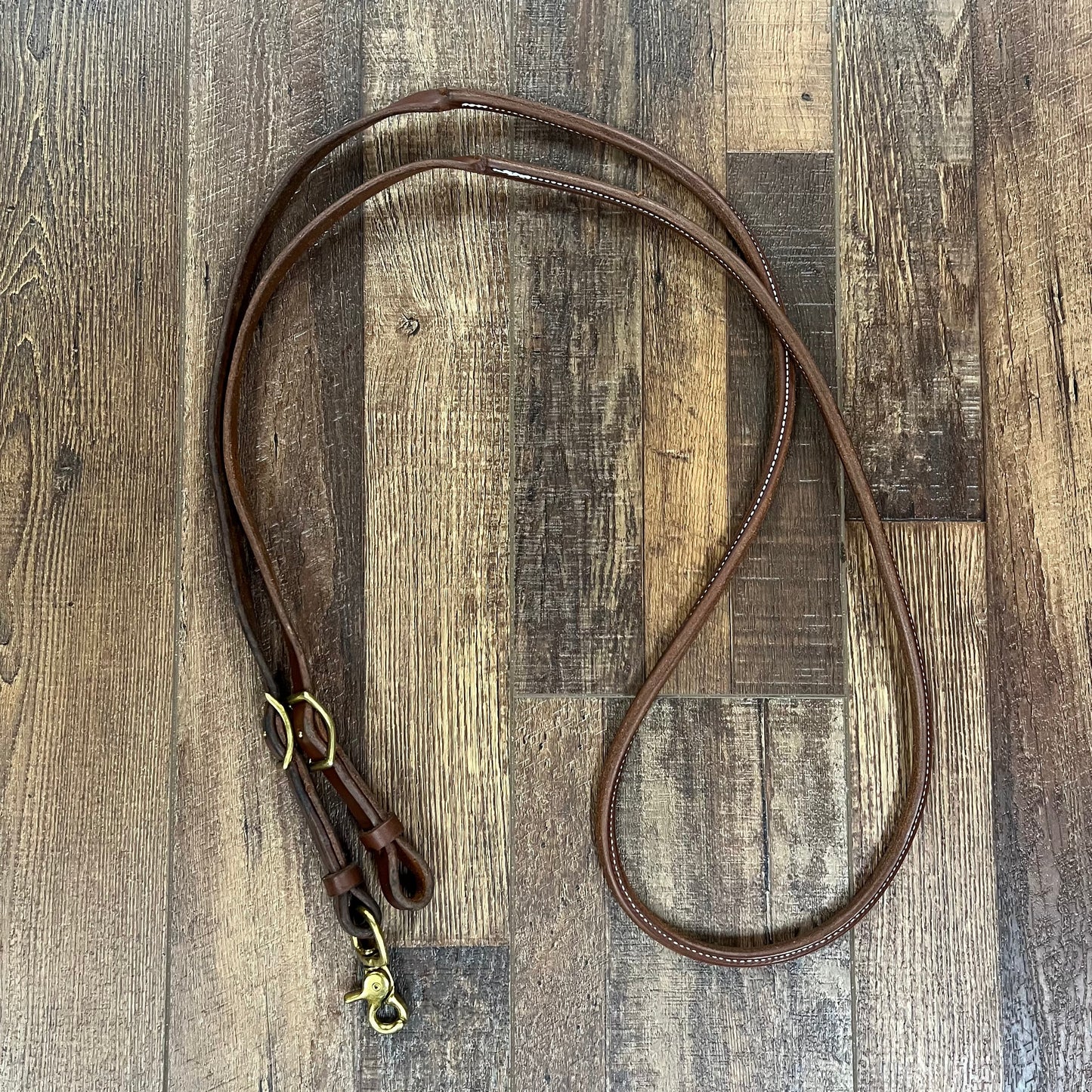 Premium Hot Oil Round Roping Rein with Snap - Korvel