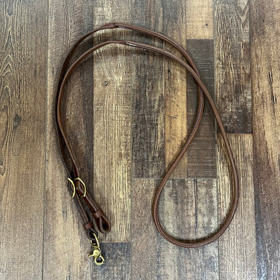 Premium Hot Oil Round Roping Rein with Snap - Korvel