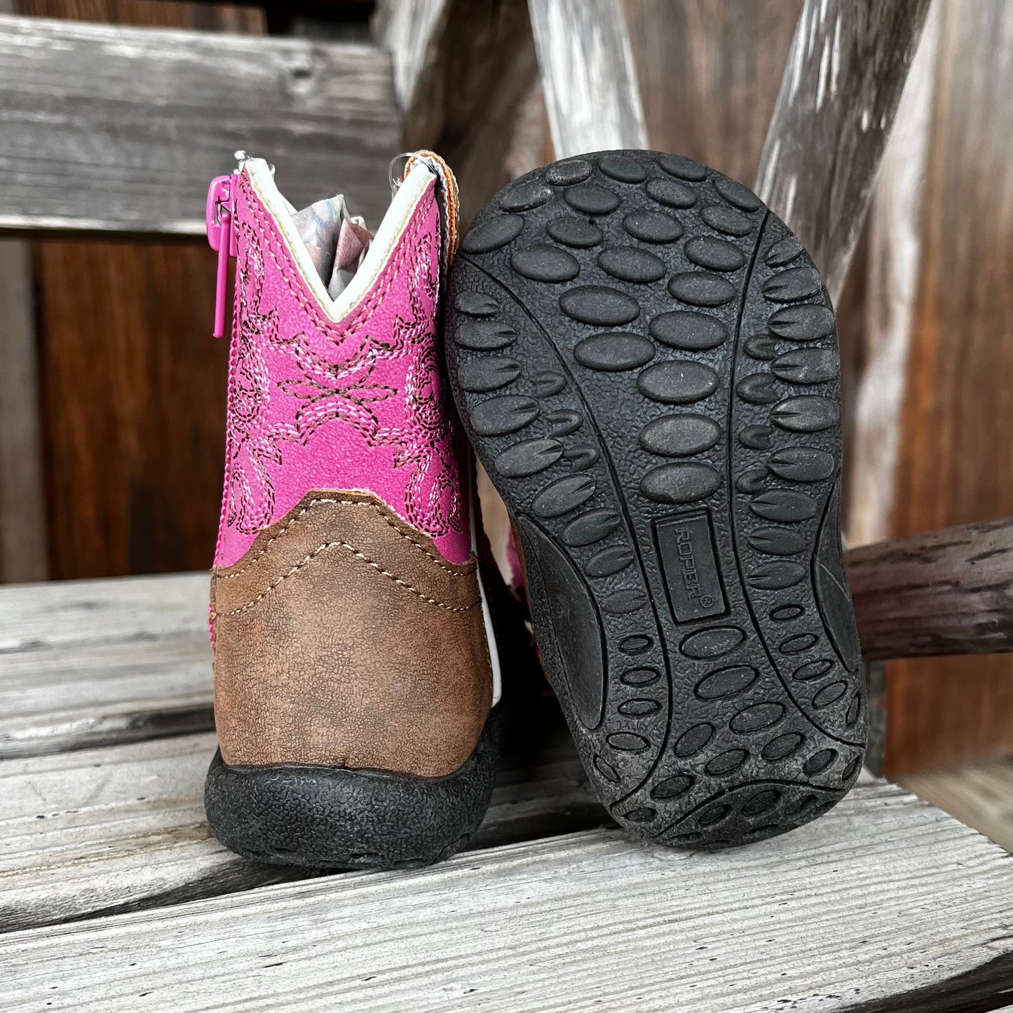 Ainsley Pink Toddler Boots | Roper Girls Collection - Korvel