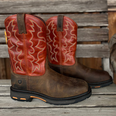 Ariat Men's WorkHog Steel Toe Boots - Rugged Comfort - Korvel