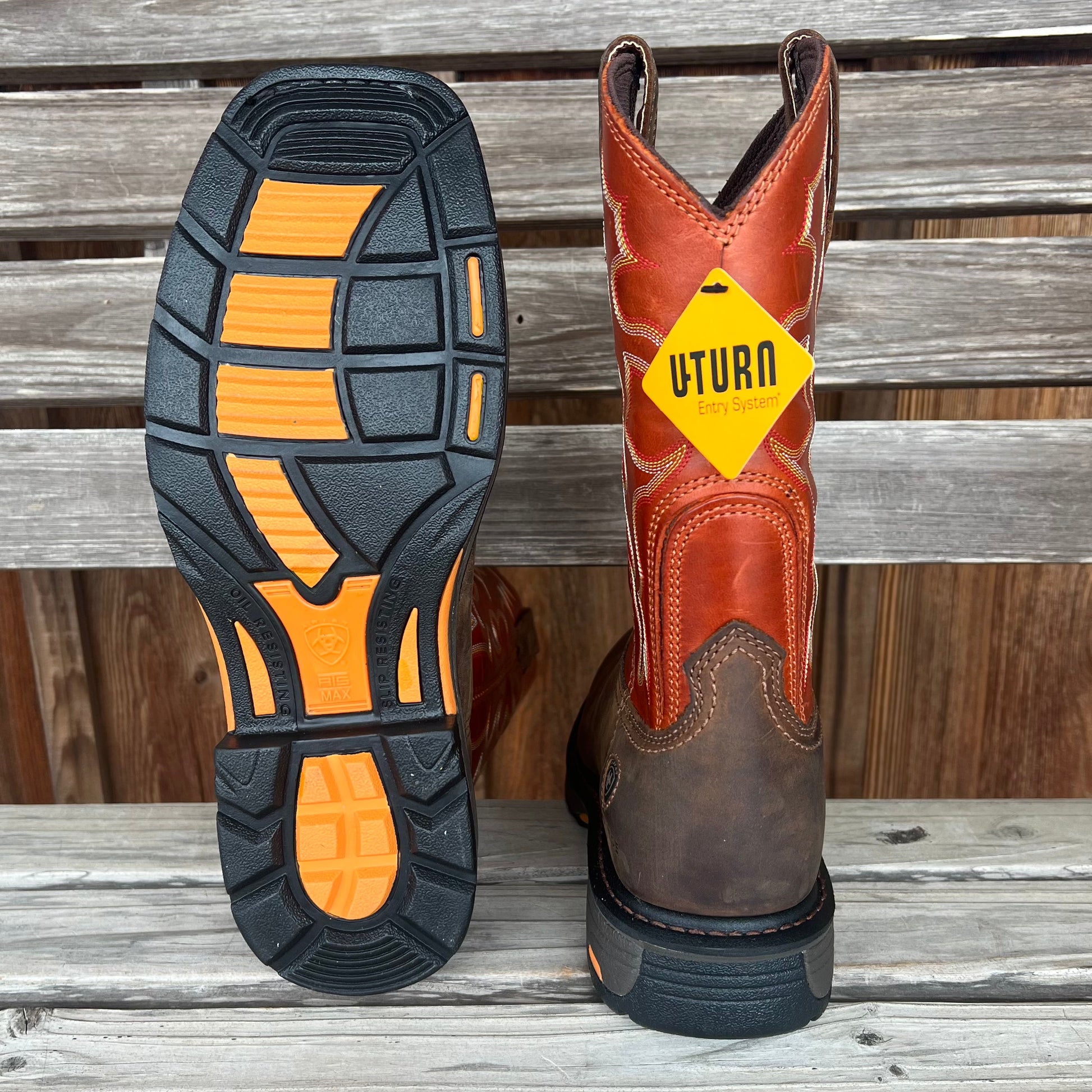 Ariat Men's WorkHog Steel Toe Boots - Rugged Comfort - Korvel