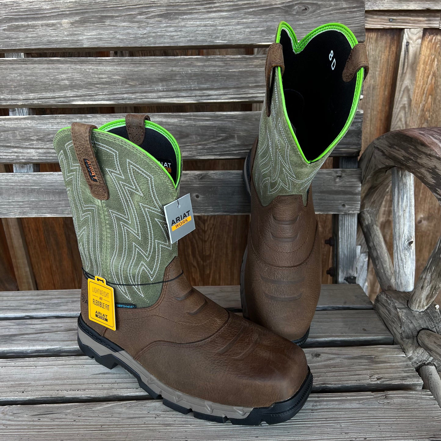 Ariat Men's Rebar Flex Waterproof Composite Toe Work Boots - Korvel