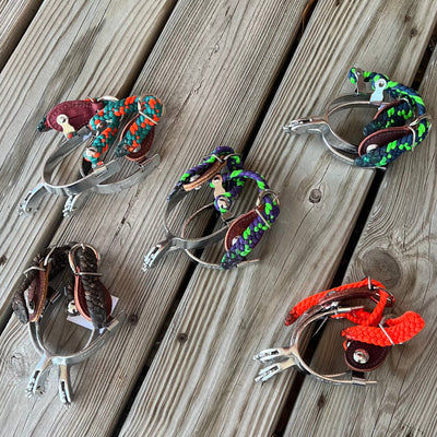 Colorful Kids Spur and Strap Set for Young Riders - Korvel