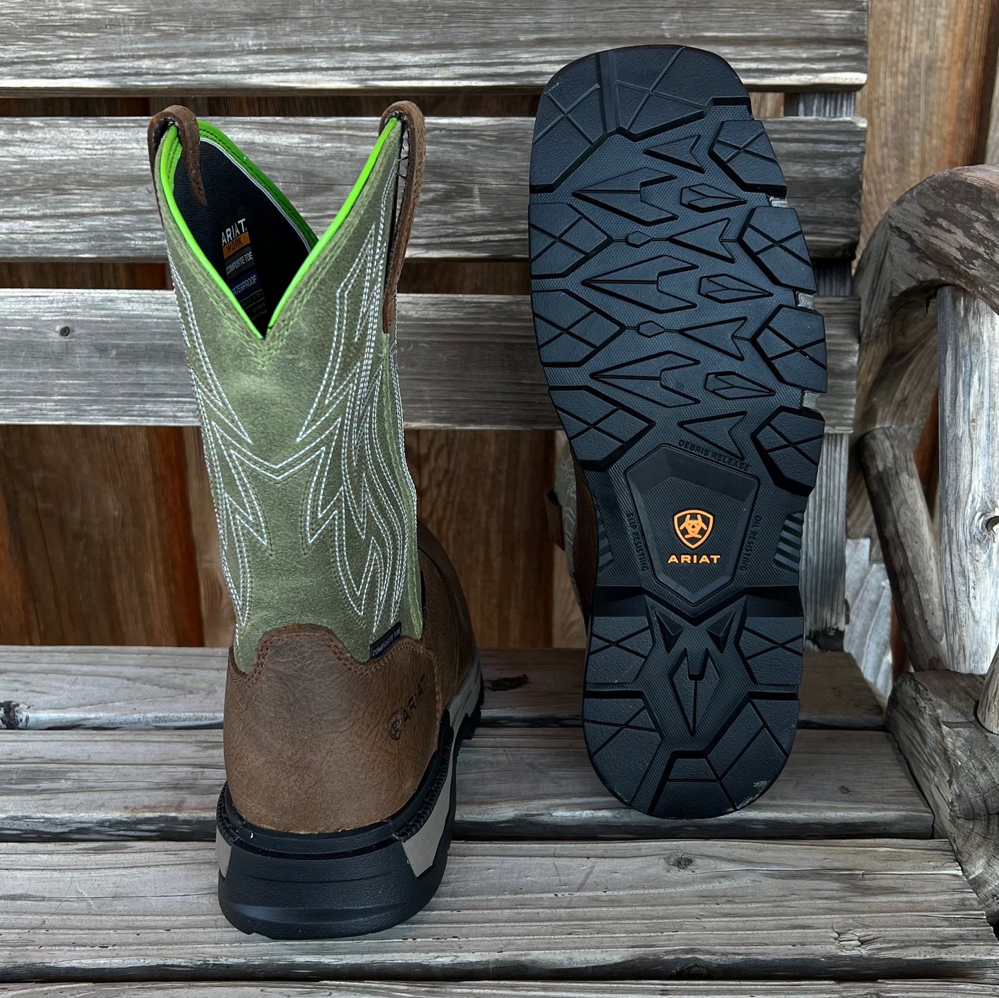 Ariat Men's Rebar Flex Waterproof Composite Toe Work Boots - Korvel
