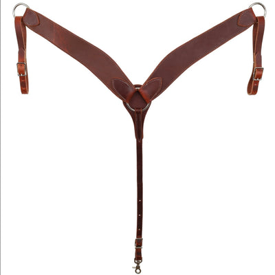 Premium Double Stitched Leather Breastcollar