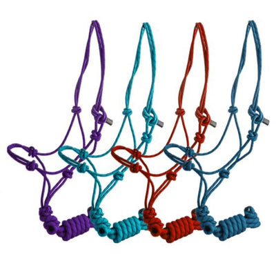 Premium Cowboy Knot Halter with 8' Lead Rope