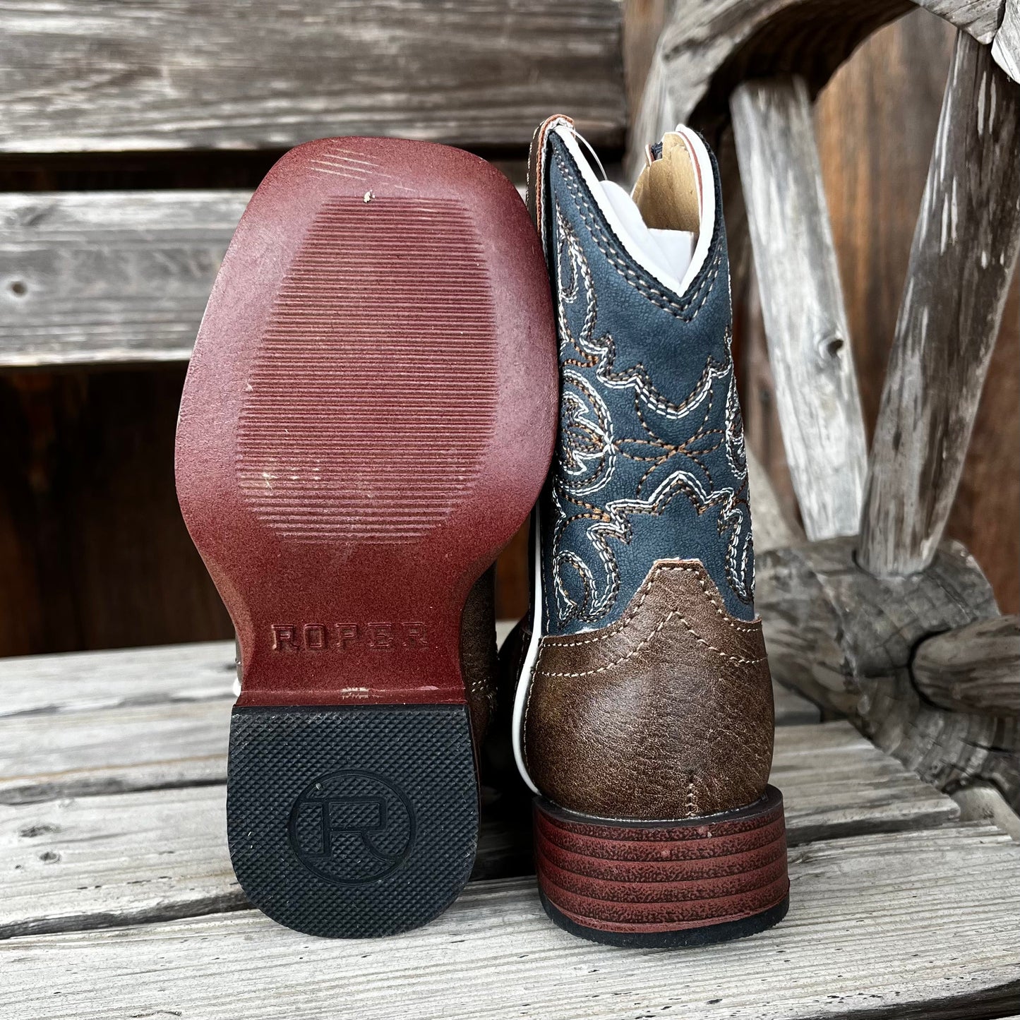 Ainsley Blue Roper Infant Boots for Boys - Korvel
