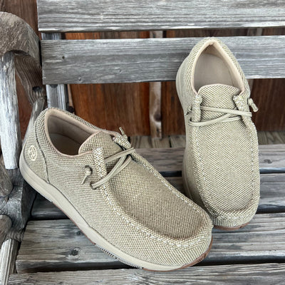 Roper Tan Canvas Chukka Shoes for Men - Korvel