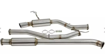 Blox CatBack Exhaust System - Fully Polished for Honda Civic EX Coupe